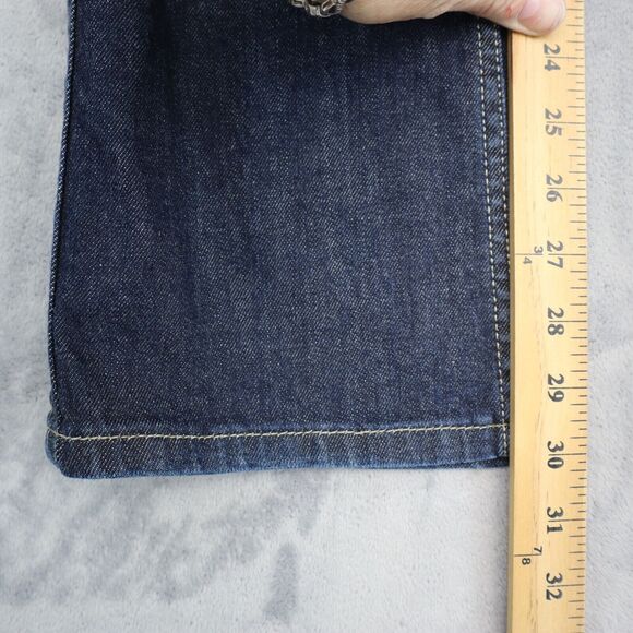 Calvin Klein Jeans Womens 6 Blue Denim Flat Front Pockets Lean Boot Pants - Picture 5 of 16